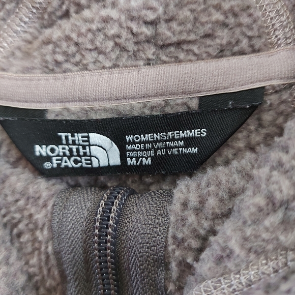 The North Face Fuzzy full Zip hooded jacketsize medium purple - Picture 5 of 8